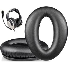 SOULWIT Professional Replacement Earpads Cushions for Lightspeed Zulu, Zulu2, Zulu3, Zulu PFX, Sierra Aviation Headset, Ear Pads with Softer Protein Leather, Noise Isolation Foam - Black