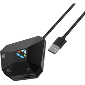 Keyboard and Mouse Adapter for Switch, for , , for One, 360, Plug and Play, Mouse and Keyboard Converter, Support Custom Mapping & Reset Function