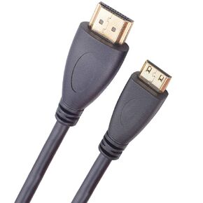 Sqrmekoko Camera HDMI Cable, Camera to TV Monitor Display HDMI Cable, for Canon Rebel EOS PowerShot ELPH Cameras Camcorders with Mini HDMI Output (3.3ft)