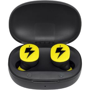 eKids Pokemon Pikachu Wireless Earbuds with Microphone, Bluetooth Earbuds with Charging Case for Ear Buds, Designed for School, Home, or Travel