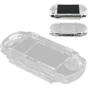 Protective Case, Prevent Slipping Shockproof Transparent Protective Shell with Movie Bracket, Universal Stylish Console Accessories for PSP
