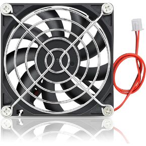 GDSTIME 80mm Fan, 80mm x 80mm x 15mm 24V DC Brushless Cooling Fan Sleeve Bearing