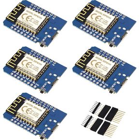 KeeYees ESP8266 ESP-12F Mini WLAN WiFi Development Board 4M Bytes for Arduino for NodeMcu for WeMos (5PCS)