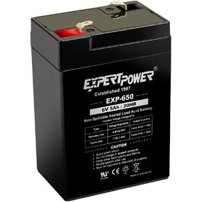 ExpertPower 6V 5Ah SLA Rechargeable Battery