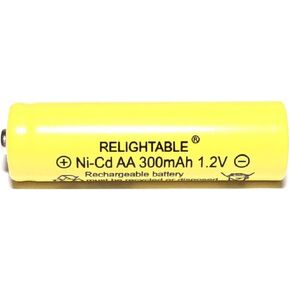 300mAh AA NiCd 1.2v Rechargeable Batteries Garden Solar Ni-Cd Light LED K (Pack of 6)
