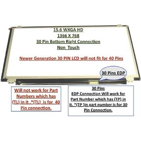 Generic 15.6" HD Screen Compatible with Lenovo G50-80 (5D10G74897 NT156WHM-N12) Laptop Replacement LED LCD