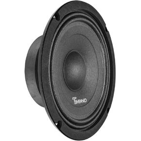 Timpano 8 Inch Shallow Car Speaker 700 Watts TPT-MB8-4 Slim Shallow Profile 4 Ohm, PRO Midbass Car Audio Loudspeaker Compact for Doors (Single)