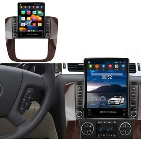 9.7 Inch Android 13 Car Stereo Radio for Chevrolet GMC 2006 2007 2008 2009 2010 2011 2012 2013 2014 Car Radio Stereo Car with Wireless Carplay/Android Auto GPS Navigation BT WiFi Camera【2+32G】