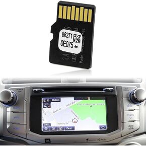 2023 Latest Updated Car Navigation SD Card, 86271-0E075 US and Canada Maps SD Card Compatible with Toyota 4Runner RAV4 Tundra, Car Accessories for Upgrading Your Car GPS Navigation System.