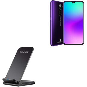 BoxWave Charger Compatible with BLU G90 Pro - Wireless QuickCharge Stand (10W), No cord; no problem! Charge your phone with ease! for BLU G90 Pro - Jet Black