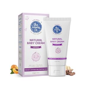 The Moms Co. Baby Cream for Face, Baby Moisturizer Cream with Shea Butter and Organic Jojoba Oil, Gentle Baby Skincare (50 gm)