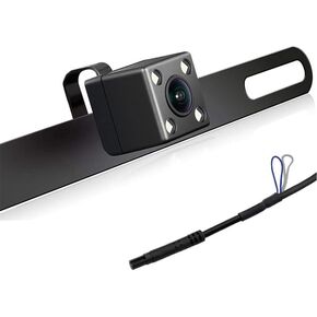 Goodsby Backup Camera HD Frame License Plate Rear Night Vision Waterproof Compatible with JVC Car Radio KW-M560BT KW-M730BT KW-M740BT KW-M740BT KW-V40BT KW-V120BT KW-V240BT KW-V850BT Chrome