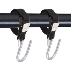Stroller Hooks, 2PCS Universal Multi-Purpose Stroller Pram Clips Multipurpose Organizer Hook Clip for Strollers, Ice Fishing Shelters