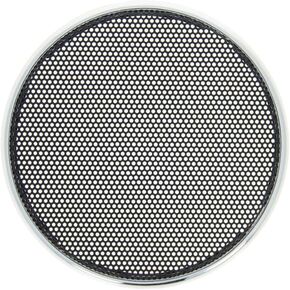 Fielect 2 Pcs 3.5inch /90mm Speaker Grill Mesh Decorative Circle Woofer Guard Protector Cover Audio Accessories Black Grill Silver Trim