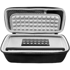 SH-RuiDu Portable Travel Hard Storage Case Bag with Soft Silicone cover Storage Travel Carrying Bag for Mini I II 2 BT Speaker, Charger, Cable Accessories