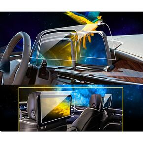 4PCS 2024 2023 Cadillac Escalade SOFT Screen Protector Compatible with 2024 2023 2022 2021 Cadillac Escalade/Escalade-V Nav. & Dashbord & Rear-Seat Media Display Screen Escalade Accessories 2023