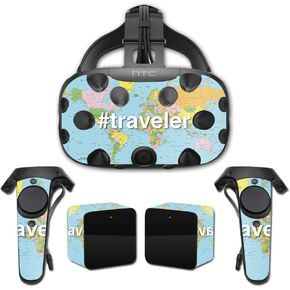 MightySkins Skin Compatible with HTC Vive Full Coverage - Traveler | Protective, Durable, and Unique Vinyl Decal wrap Cover | Easy to Apply, Remove, and Change Styles | Made in The USA