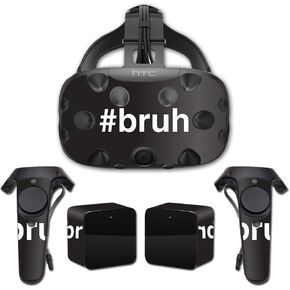 MightySkins Skin Compatible with HTC Vive Full Coverage - Bruh | Protective, Durable, and Unique Vinyl Decal wrap Cover | Easy to Apply, Remove, and Change Styles | Made in The USA