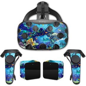 MightySkins Skin Compatible with HTC Vive Full Coverage - Ocean Friends | Protective, Durable, and Unique Vinyl Decal wrap Cover | Easy to Apply, Remove, and Change Styles | Made in The USA
