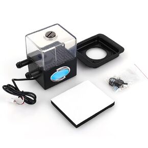 Zerone Water Cooling Pump, Sc-300t 12v DC Ultra Quiet 4W Reservoir .300L/h for PC CPU Liquid Cooling