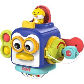 Montessori Toys for 1 Year Old, Sensory Toys for Toddlers 1-3, Activity Busy Cube Travel Toys, 1 Year Old Boy Girl Toys First Birthday Gift, Toddler Learning Toys Baby Toy 12-18 Months 1 2 3 Year Old