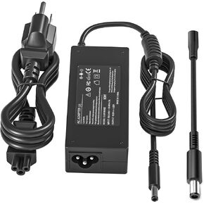 Charger for Dell Laptop 90W 65W 45W Dell Latitude/Vostro/XPS 13 14 15, OptiPlex Micro Desktop, Studio/Studio XPS Notebook PC AIO Desktop Power Cord with Round Connectors 4.5mm and 7.4mm 2Tips Size