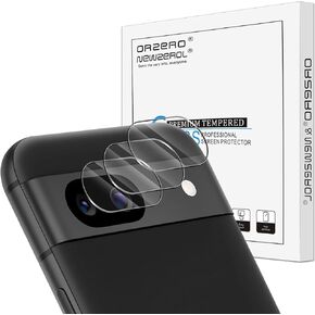 Orzero (3 Pack) Camera Lens Protector Compatible for Google Pixel 8a, Tempered Glass 9 Hardness High Definition Anti-Scratch Bubble-Free