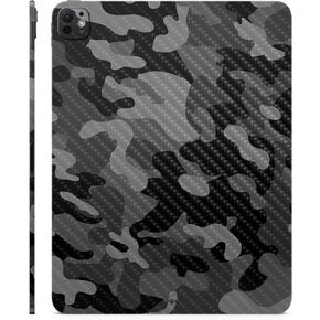 Carbon Fiber Skin Compatible with Apple iPad Pro 13 (M4) 2024 - Black Camo - Premium 3M Vinyl Protective Wrap Decal Cover - Easy to Apply | Crafted in The USA by MightySkins