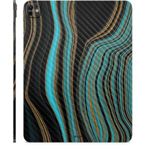 Carbon Fiber Skin Compatible with Apple iPad Pro 13 (M4) 2024 - Blue Canyon - Premium 3M Vinyl Protective Wrap Decal Cover - Easy to Apply | Crafted in The USA by MightySkins