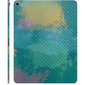 Carbon Fiber Skin Compatible with Apple iPad Air 11 (M2) 2024 - Watercolor Blue - Premium 3M Vinyl Protective Decal Cover - Easy to Apply | Crafted in The USA by MightySkins