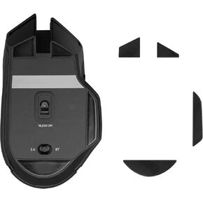 kwmobile Mouse Feet Replacement Compatible with Razer Basilisk X Hyper Speed Computer Mouse Skates Sticker - Black