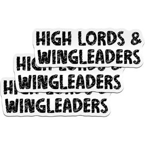 (3PCS) Fourth Wing Sticker High Lords & Wingleaders Book Lover Bookish Dragons Fantasy Reader Kindle Romance Booktok Die-Cut Waterproof Vinyl Sticker for Laptop Water Bottle Phone Case Car (2 Inches)