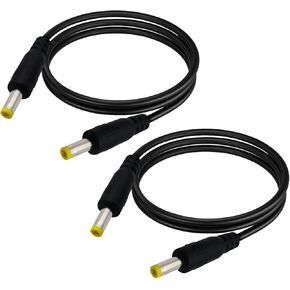 4.0x1.7 mm Male to 5.5x2.1/5.5x2.5 mm Male Plug 12V DC Male to Male Power Cord4017 to 5521 (3.3ft-2pcs)