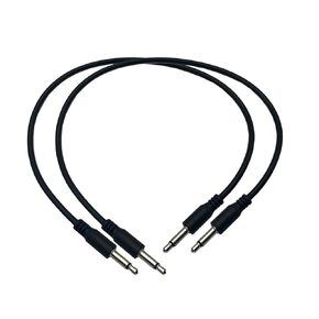 3.5mm Mono Cable Short; 2Pack 3.5mm 1/8" Male TS Mono Plug to 3.5mm 1/8" Male Mono Jack Audio Cable 30cm