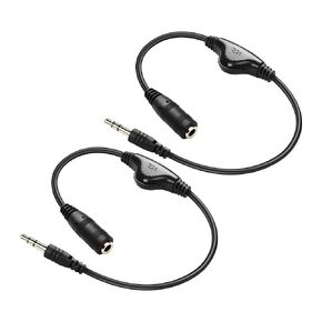 PNGKNYOCN 3.5mm Plug Headphone Cable，3.5mm Male to Female Headphone Extension Audio Aux Cable with Inline Volume Controll