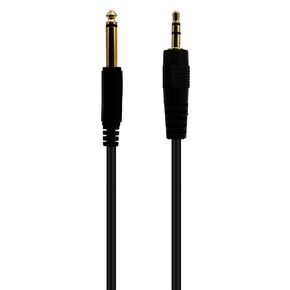 Coiled Gold Plated DC3.5mm 1/8 TRS to 6.35mm 1/4 TS Mono Stereo Male to Male Audio Jack Cable Cord for Tablets Players Headphone(0.8M, M to M)