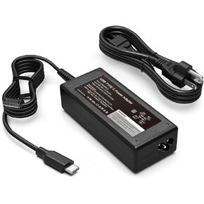 65W 45W Universal Chromebook Charger USB C for Lenovo Thinkpad/Yoga/Chromebook ADLX65YDC2A，for Dell Chromebook 3100,Latitude 5420,XPS Series,HP,Acer,Asus,Samsung Type C Power Cord