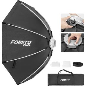 FOMITO 24"x35"/60x90cm Rectangular Softbox, Quick Release Bowens Mount Softbox with Honeycomb Grid, Light Diffusers, Bag for Godox SL-60W SL60IID SL150R SL300R Aputure 120d etc in Kuwait