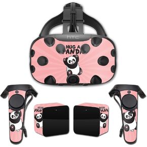 MightySkins Skin Compatible with HTC Vive Full Coverage - Hug A Panda | Protective, Durable, and Unique Vinyl Decal wrap Cover | Easy to Apply, Remove, and Change Styles | Made in The USA