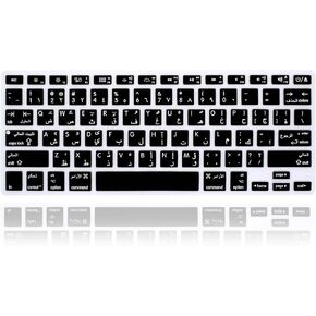 غطاء لوحة مفاتيح من السيليكون باللغة الروسية لجهاز MacBook Pro 13 بوصة 15 بوصة 17 بوصة (2015 أو إصدار أقدم)، لجهاز MacBook Air 13 بوصة A1369/A1466، غلاف حماية بتصميم الولايات المتحدة الأمريكية، أسود