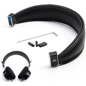 Ture Lambskin Leather Head Pad Aluminum Alloy Removable Headband Steel Beam Compatible with Grado SR60e SR60i SR80e SR80i SR125e SR225e SR325e SR325i RS GH 1 2 3 4 Alessandro MS-1/2 PS GS