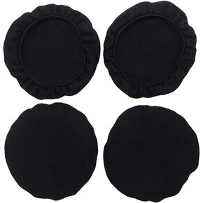 2pairs/4pcs Universal Stretchable Headphone Cover Washable Ear Cup Covers Fabric Headset Ear Pad Cover On-Ear Headphones Earpads (3.54"-4.33"(9-11cm))