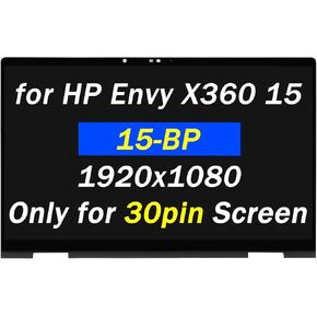 New Screen Replacement 15.6" for HP Envy X360 15-bp 15m-bp 15m-bp111dx 15m-bp112dx 15m-bp011dx 15m-bp012dx 15-bp143cl 15-bp152wm FullHD LCD Touch Screen Assembly Bezel