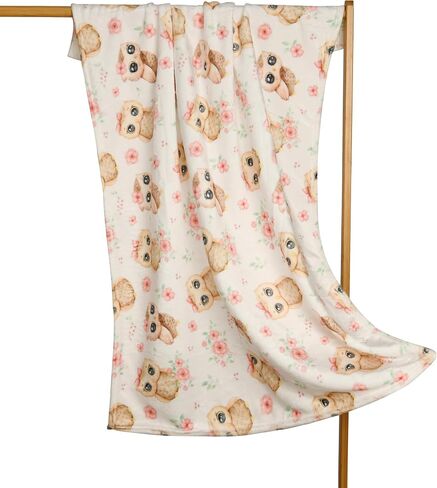 Baby Blanket for Boys Girls Newborn Super Soft Fleece Flannel Blanket Lightweight Receiving Blankets for Toddler Infant Nursery Bed Blanket (Flower Owl, 40'' x 30'') in Saudi Arabia