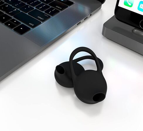 وسادات غطاء جل السيليكون البديلة الناعمة 10 قطع لسماعات رأس بلوتوث وسماعات الأذن - أسود in Kuwait