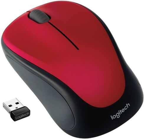 Logitech Wireless USB Mouse M317 - Red (Certified Refurbished) in Saudi Arabia