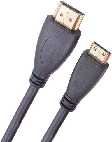 كابل HDMI للكاميرا Sqrmekoko، كابل HDMI لعرض شاشة التلفزيون، لكاميرات الفيديو Canon Rebel EOS PowerShot ELPH مع مخرج HDMI صغير (3.3 قدم) in Saudi Arabia