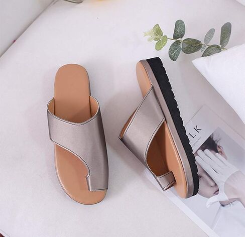 صنادل نسائية ذات نعل سميك، شباشب ذات نعل سميك لتقويم العظام، أحذية صيفية in Kuwait