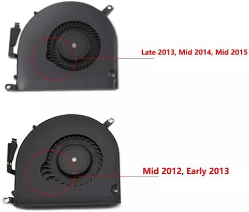 Deal4GO CPU Cooling Fan 923-0669 w/GPU Graphics Cooler 923-0668 Replacement for MacBook Pro A1398 Late 2013 Mid 2014 Mid 2015 in Saudi Arabia
