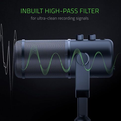 Razer Seiren Elite Studio-Grade Multi-Pattern USB Digital Microphone and Headphone Amplifier in Saudi Arabia